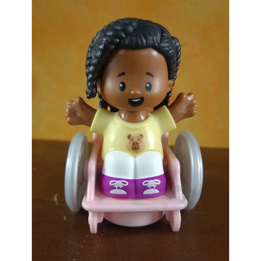 Fisher Price Little‎ People African American Girl In Pink Wheelchair 2021